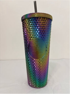 Starbucks Iridescent Prism Studded Tumbler 24oz Rainbow NWT